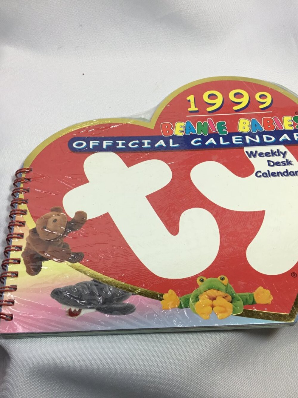 Official 1999 TY Beanie Babies Weekly Desk Calendar NOS